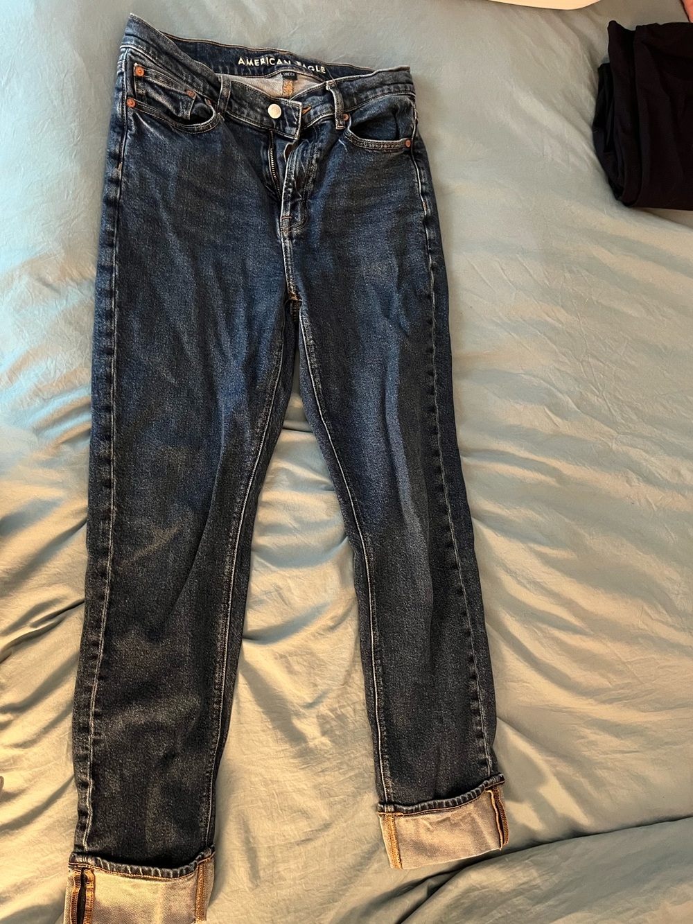American Eagle Outfitters Dark Wash Straight Leg Jeans